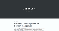 Desktop Screenshot of declancook.com
